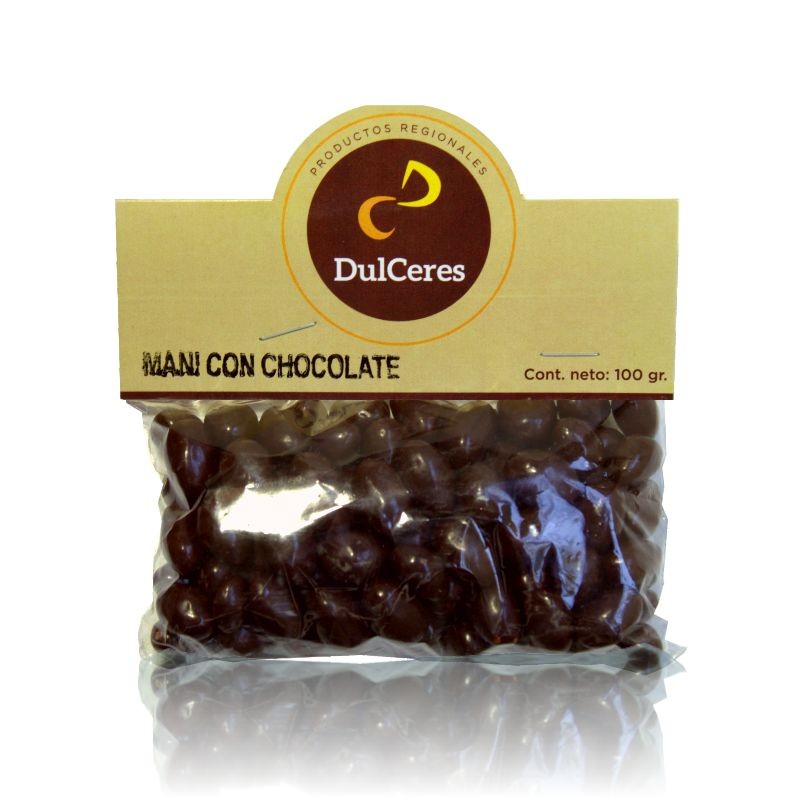 Maní con chocolate
